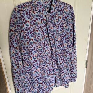 Alan Flusser Multicolor Paisley Casual Button Down Shirt